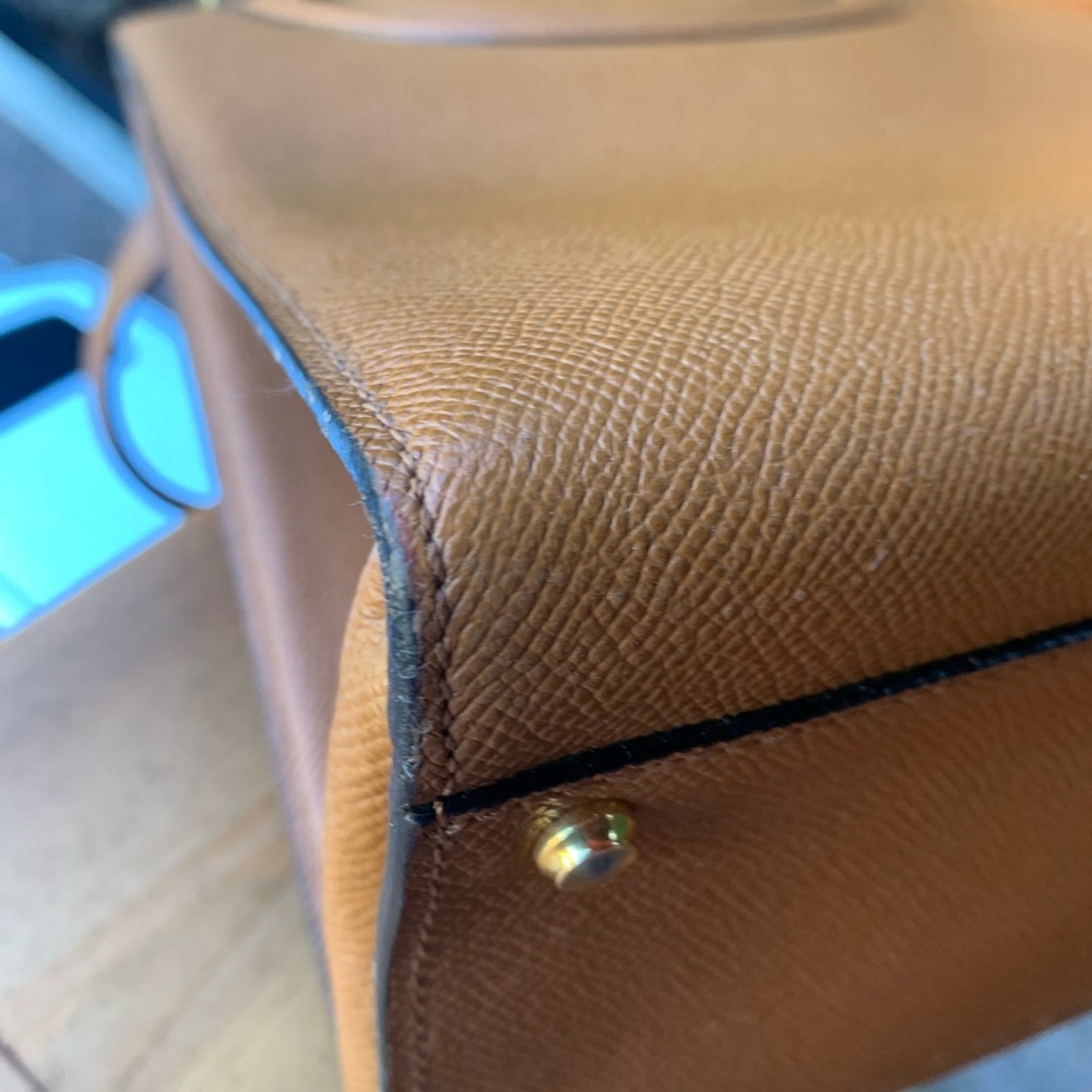 ❎ HOLD Bally Top Handle Shoulder Bag with Turnlock, Rare Vintage - Picture 7 of 12